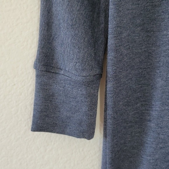 LOU & GREY Blue Long Sleeve Oversized Thick Shirt Dress size XS - Picture 5 of 13